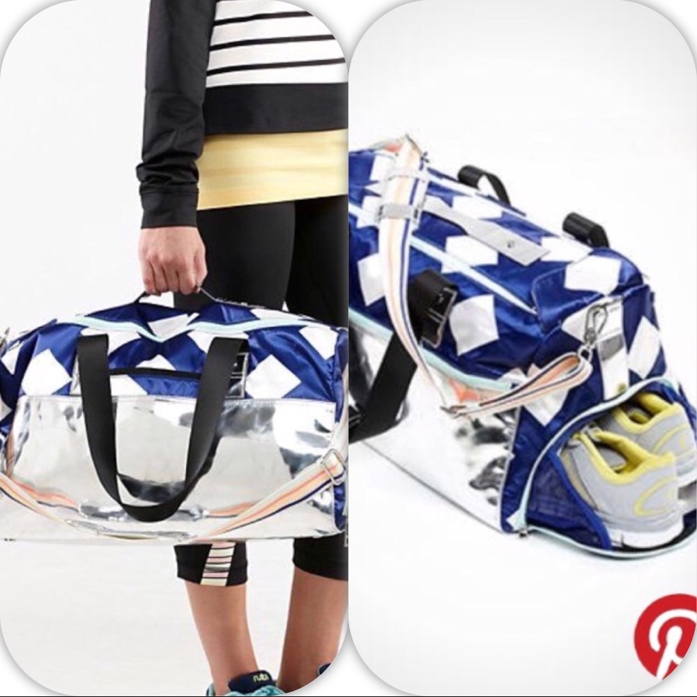 NWT SEAWHEEZE LULULEMON YOGA ON THE RUN DUFFEL - Picture 7 of 8